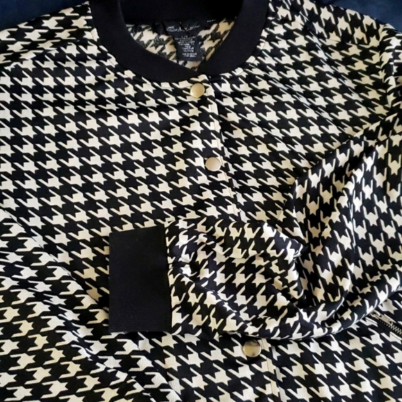 Houndstooth Bomber Jacket - Picture 8 of 8